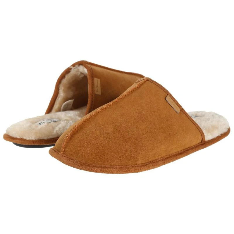 Ben Sherman Mens Mule Slippers Tan Sportpursuit