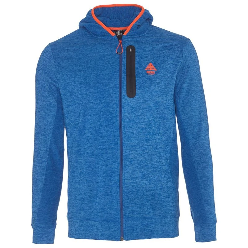 Berg Outdoor Mens Figo Fleece Jacket Snorkel Blue Sportpursuit