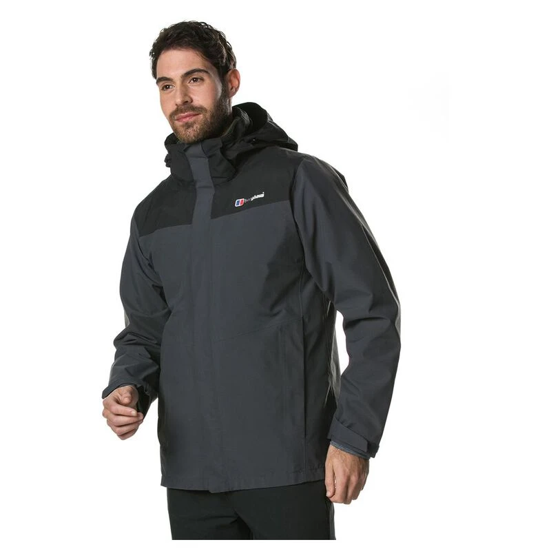 Berghaus Mens Hillwalker Interactive Waterproof Jacket Carbon Black