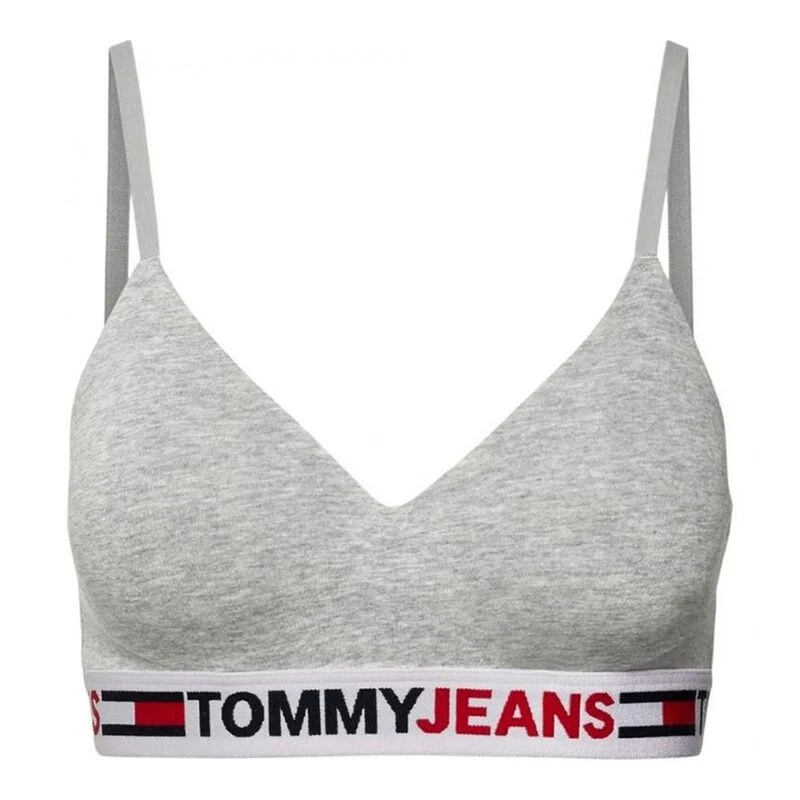 Tommy Hilfiger Womens UW0UW03973 Sports Bra (Grey)