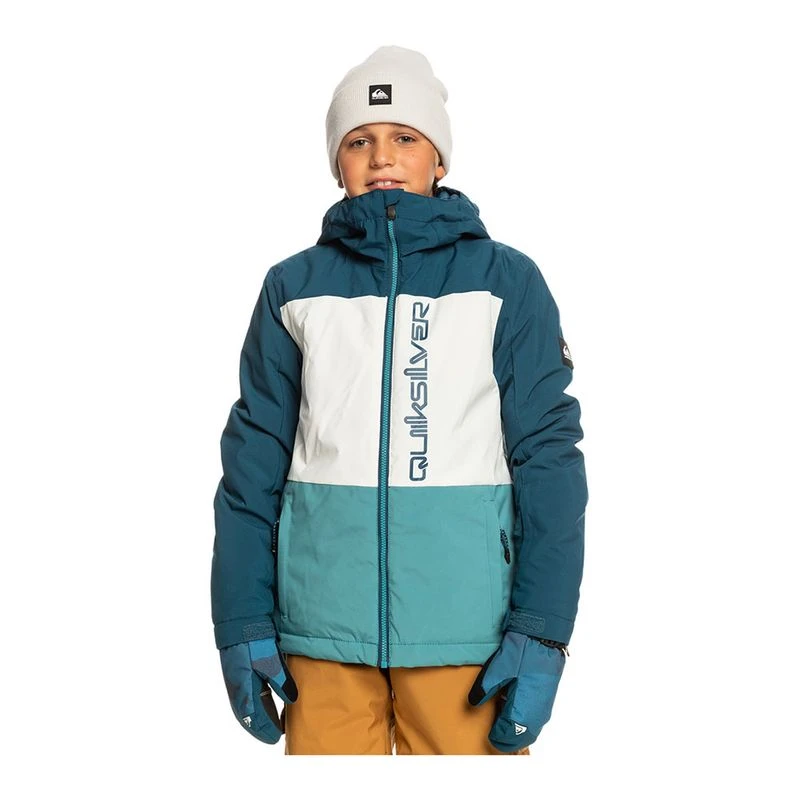 Quiksilver Boys Side Hit Jacket Blue Brittany Blue Sportpursuit