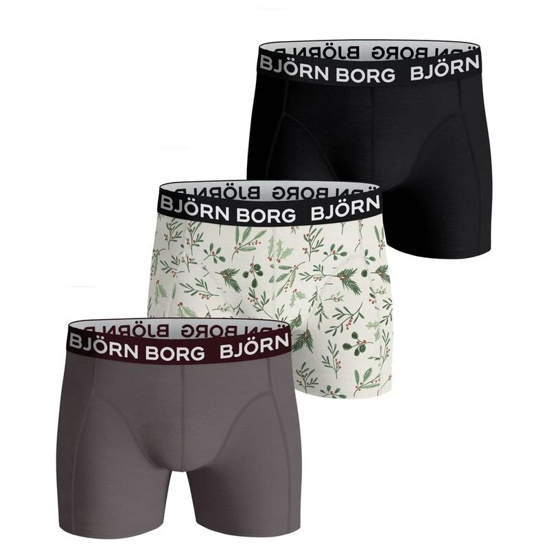 BjornBorg Mens Cotton Stretch Underwear (Mix - 3 Pack)