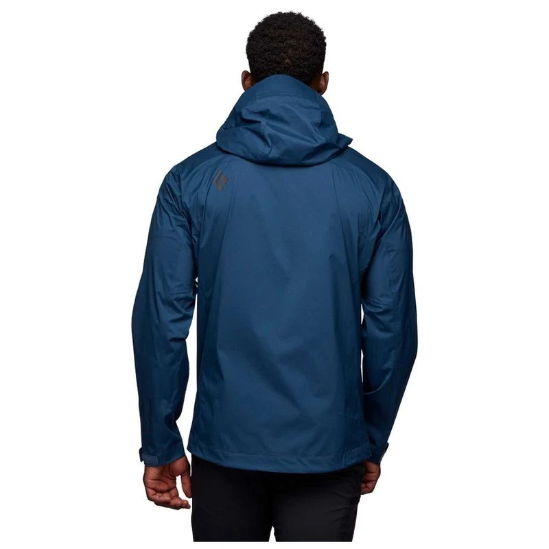 Black Diamond Mens Stormline Stretch Rain Shell Jacket Indigo Spor