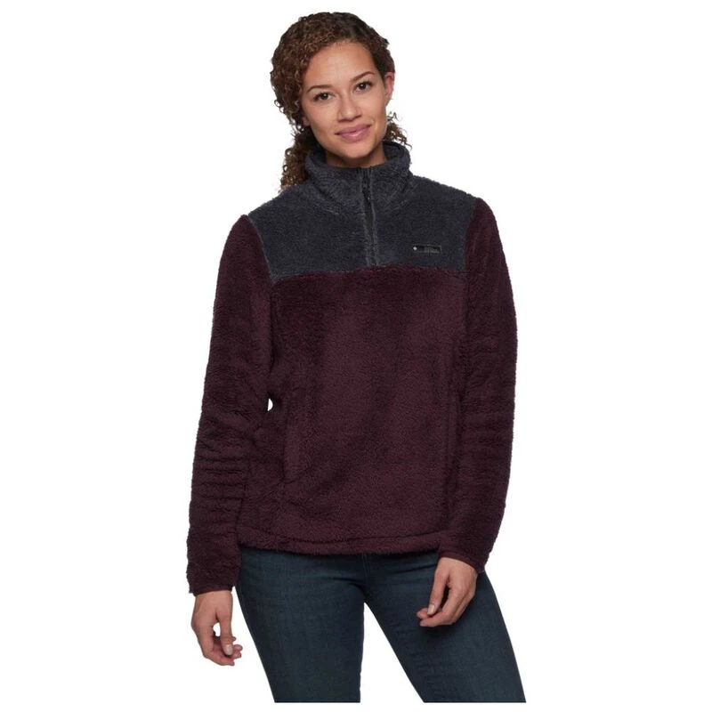 Quarter zip womens pullover top
