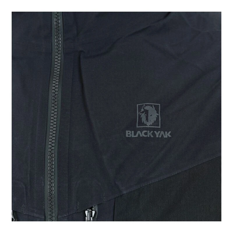 BlackYak Mens Lightweight Stretch 3L Jacket (Black) | Sportpursuit.com