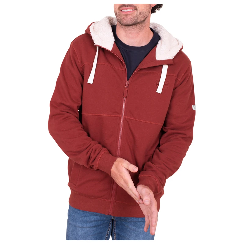 Borg lined hoodie mens hot sale