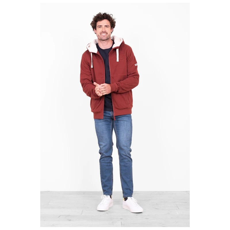 Borg lined online hoodie mens