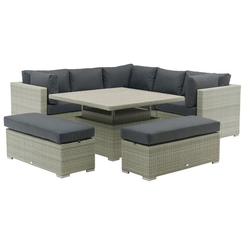 Sofa shop hugging table