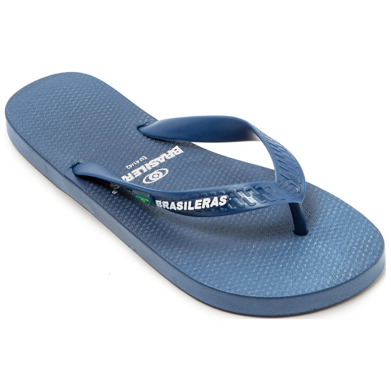 Brasileras Mens Classic Pro Flip Flops Blue Navy Sportpursuit