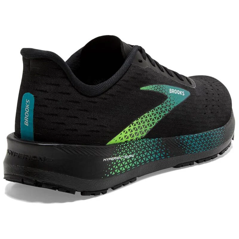Brooks Mens Hyperion Tempo Running Shoes Black Kayaking Green Gecko