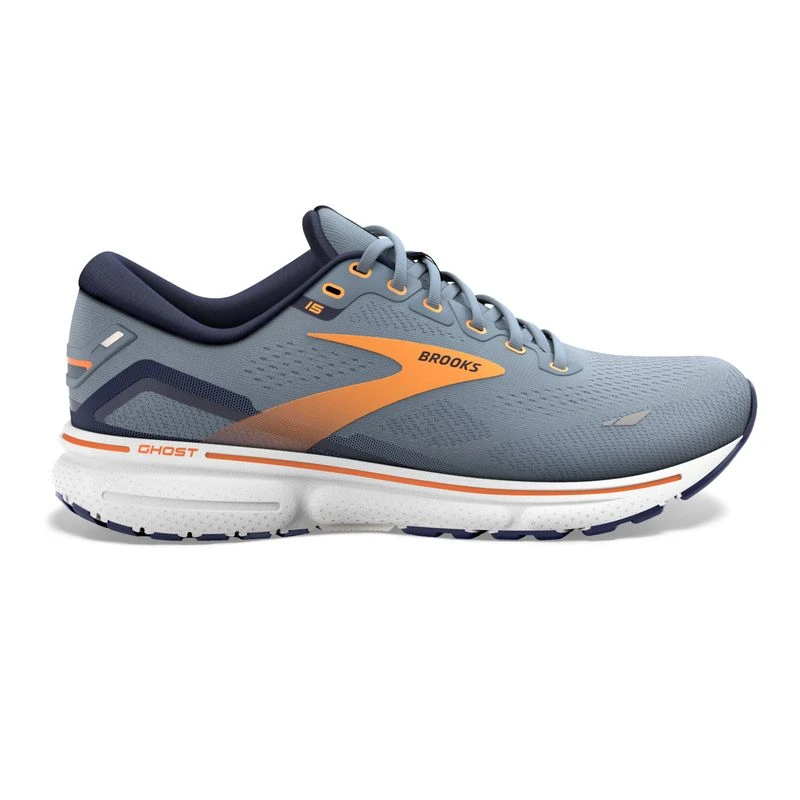 Brooks Mens Ghost 15 Running Shoes Grey Sportpursuit
