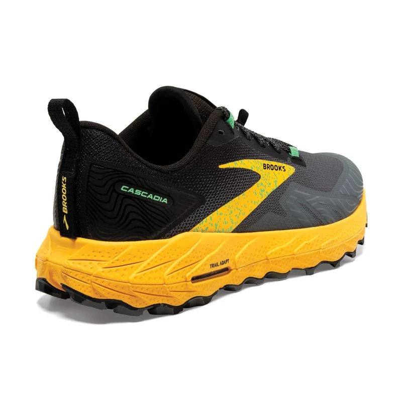 Brooks Mens Cascadia 17 Trail Running Shoes Yellow Sportpursuit