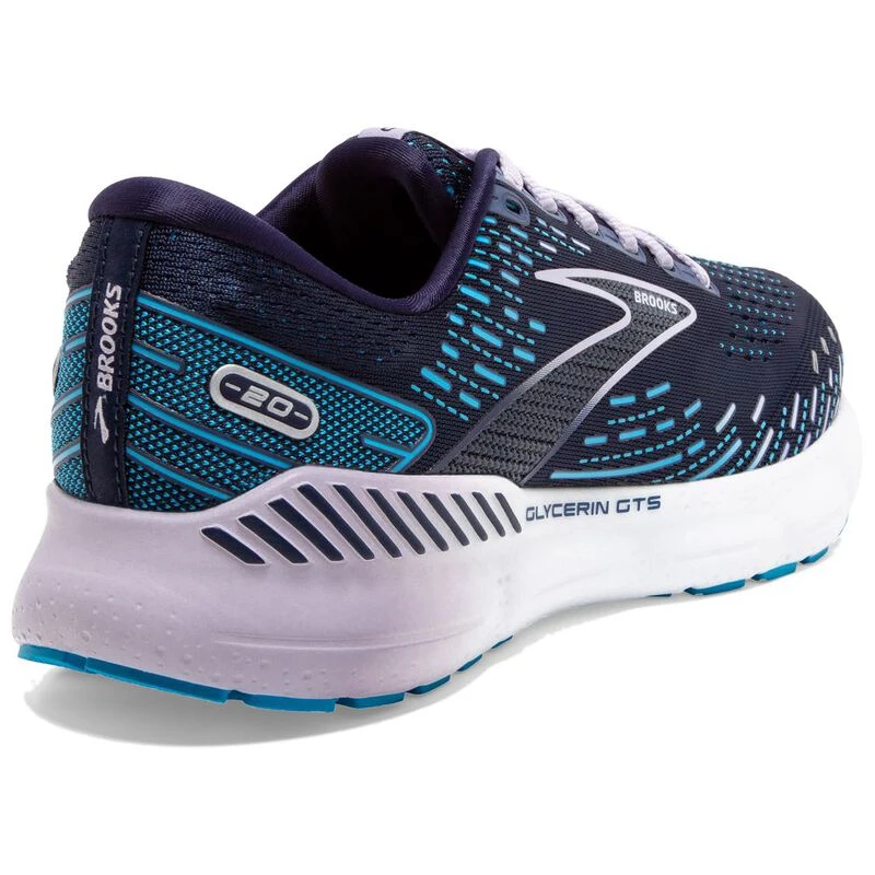 Brooks Womens Glycerin GTS 20 Running Shoes (Blue) | Sportpursuit.com