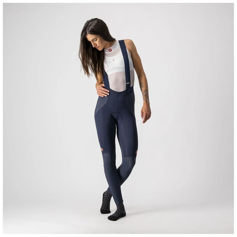 Castelli Womens Sorpasso Ros W Bib Tights Savile Blue Bronze Sport