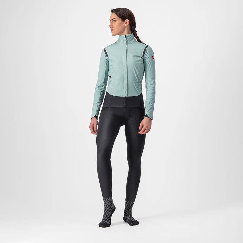 Castelli Womens Alpha Ros 2 Jacket Sterling Blue Black Reflex Sodalit