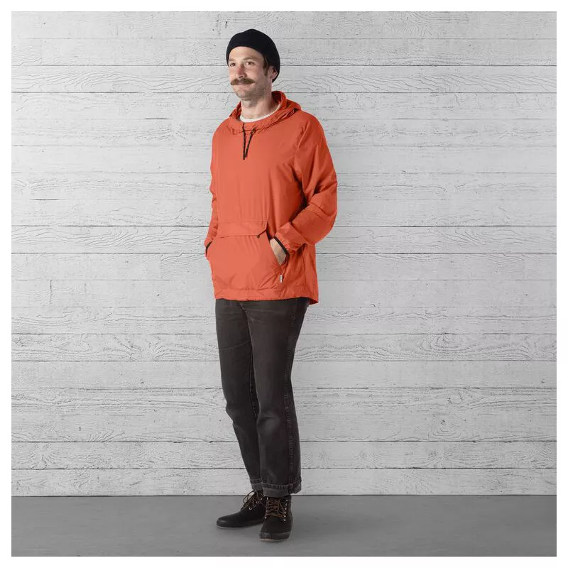 Chrome Mens Buckman Packable Anorak Mecca Orange Sportpursuit