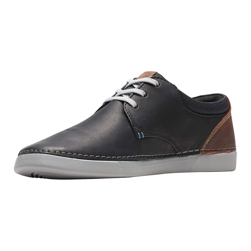 Clarks Mens Gereld Lace Casual Shoes (Black) | Sportpursuit.com