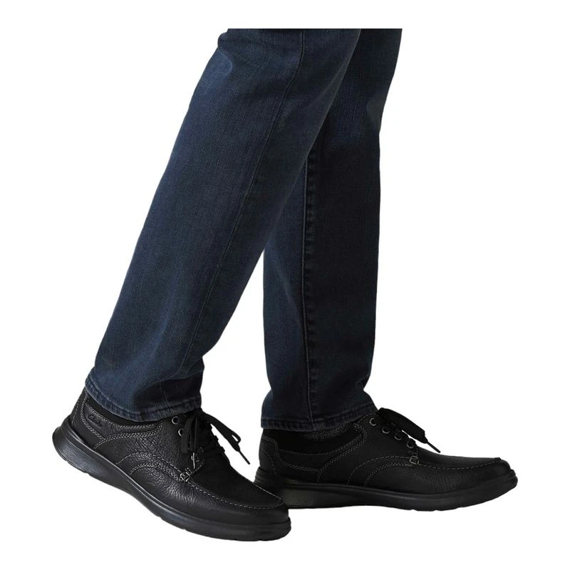 Clarks Mens Cotrell Edge Casual Shoes Black Sportpursuit