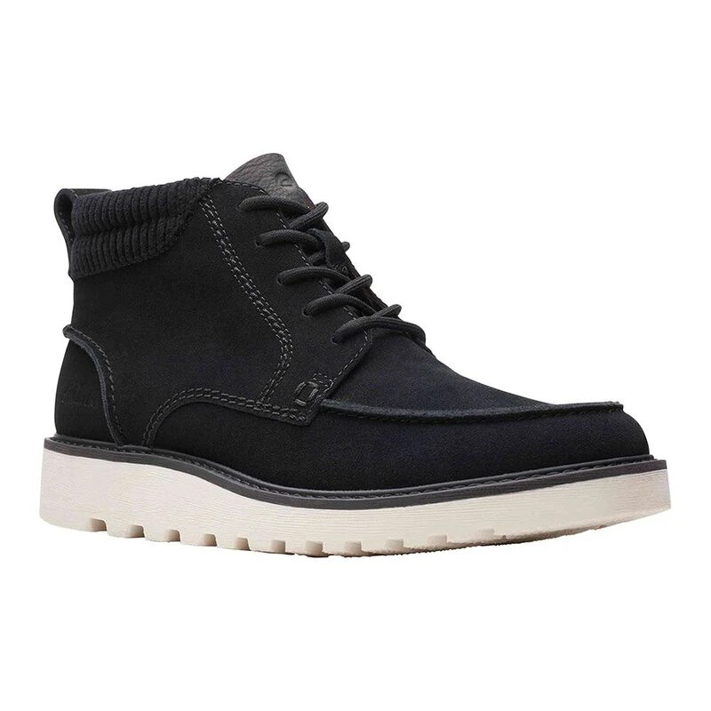 Clarks Mens Barnes Mid Casual Boots Black Sportpursuit