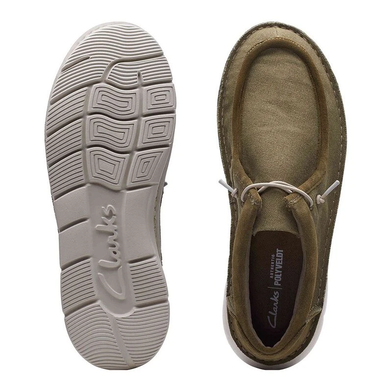 Clarks Mens Colehill Easy Casual Shoes Green Sportpursuit