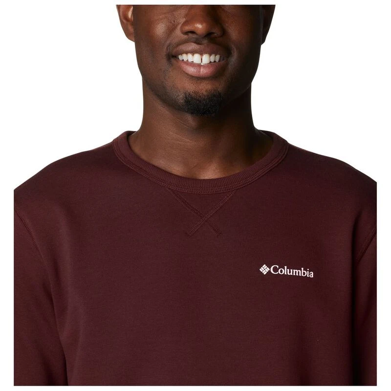 Columbia Mens Columbia Fleece Crew Pullover Elderberry C Sports Sp