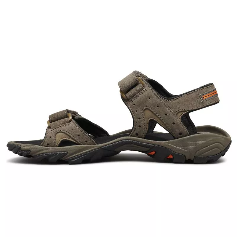 Columbia Mens Santiam 2 Strap Sandals Mud Heatwave Sportpursuit