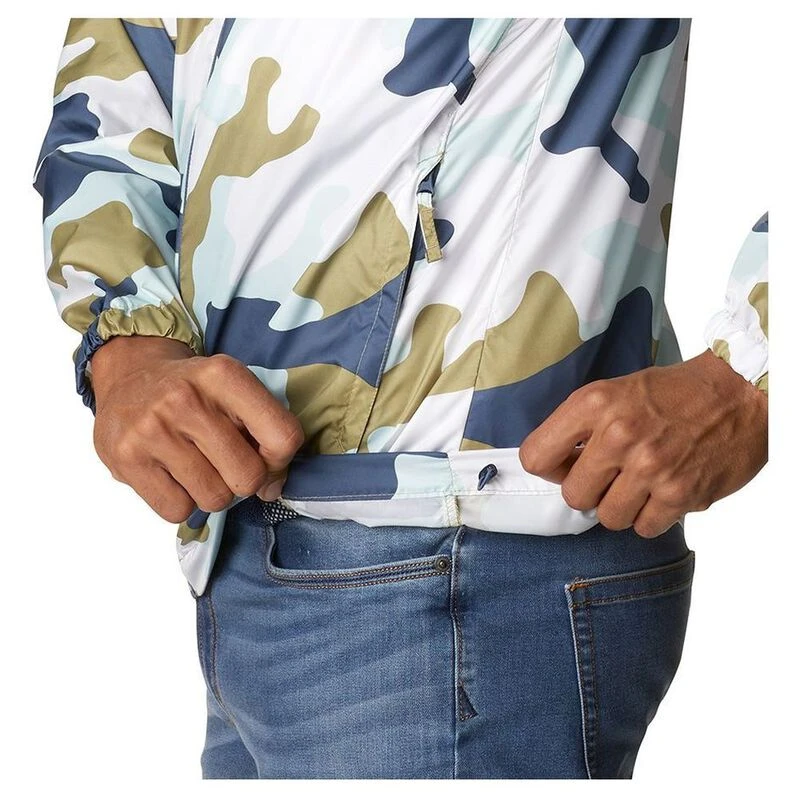 Columbia Mens Flash Challenger Novelty Windbreaker Jacket (Savory Mod 