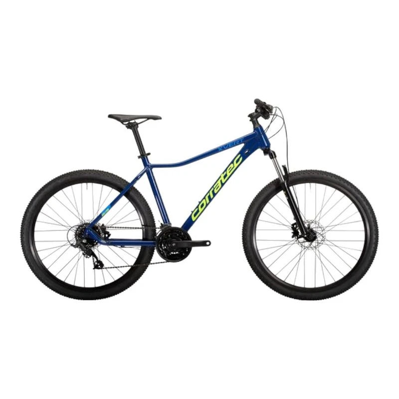Blue and yellow mountain bike hotsell