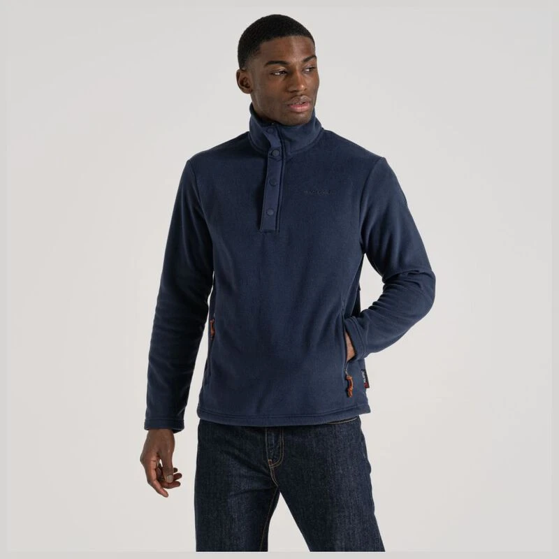 Craghoppers Mens Argo Half Zip Fleece Pullover Blue Navy Sportpurs