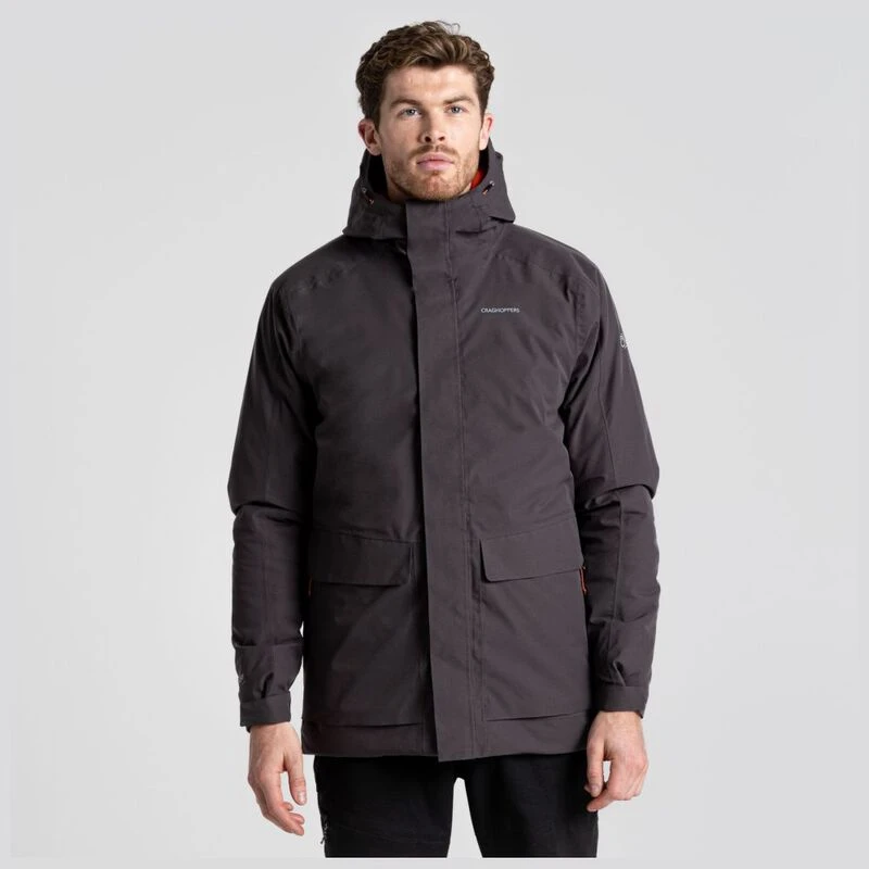 Craghoppers Mens Lorton Thermc Waterproof Jacket Coast Grey Potters C