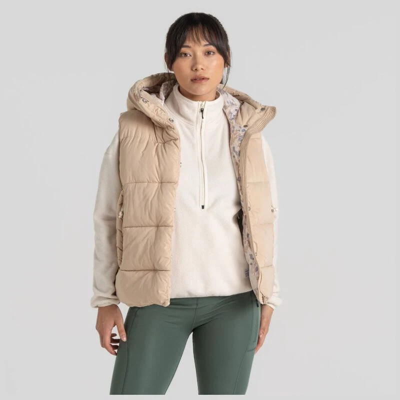 Craghoppers Womens Eilish Hooded Gilet Linen Sportpursuit