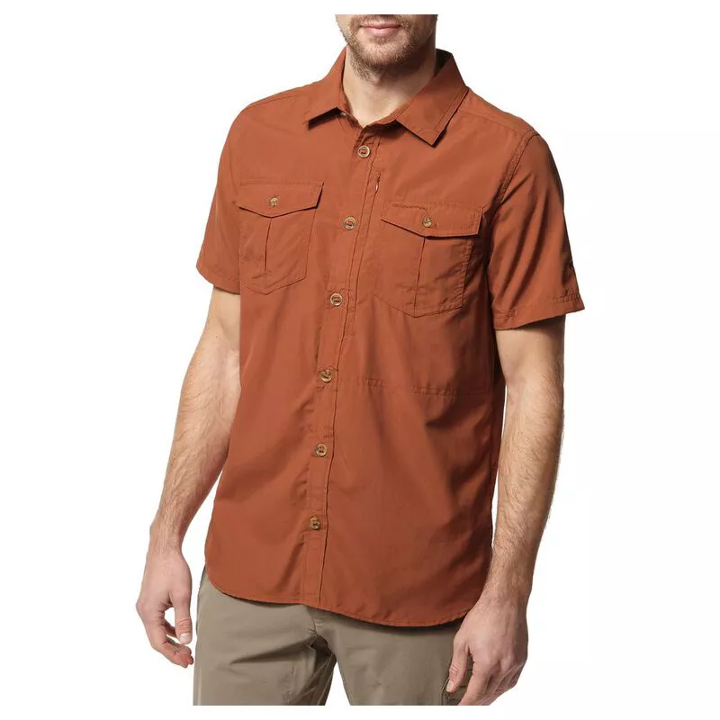 Craghoppers Solarshield Sun Shirt Men Large Button Up Short Sleeve