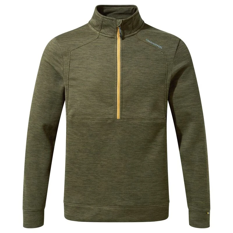 Craghoppers Mens Vector Half Zip Fleece Dark Moss Sportpursuit