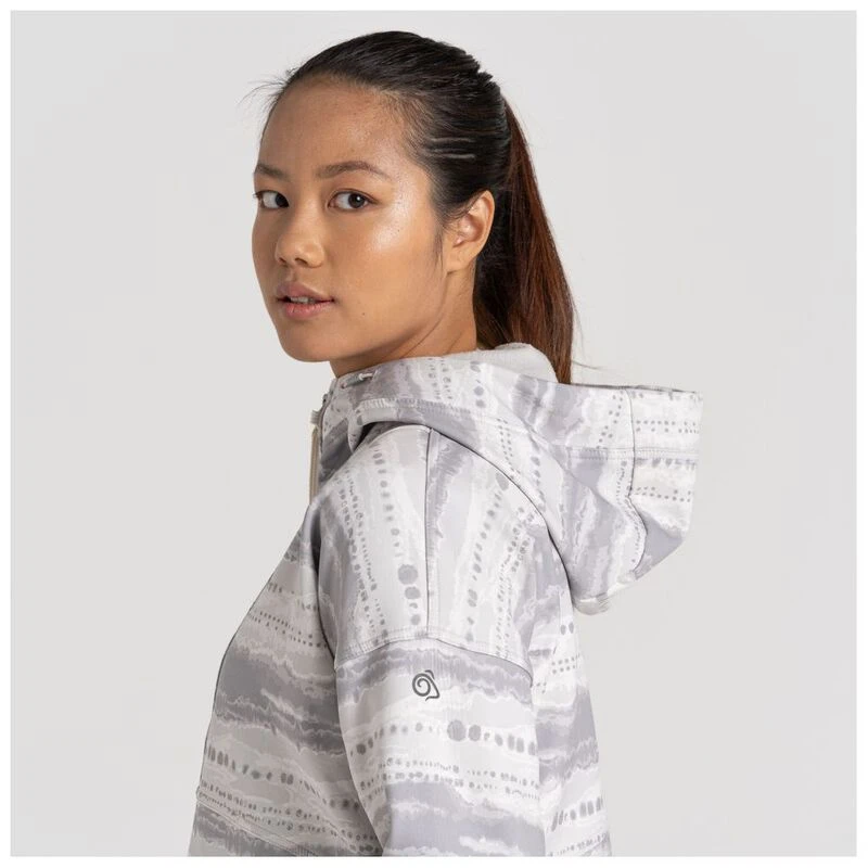 Craghoppers Womens Tyra Hooded Jacket (Lunar Grey Print) | Sportpursui