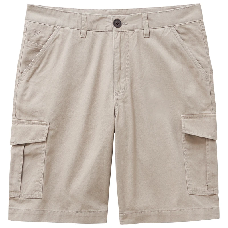 Crew Clothing Co. Mens Cargo Shorts (Stone) | Sportpursuit.com