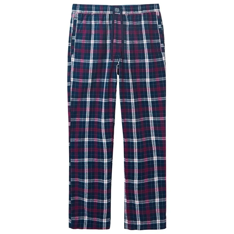 Crew Clothing Co. Mens Flannel Check Bottoms (Navy/Red/White) | Sportp