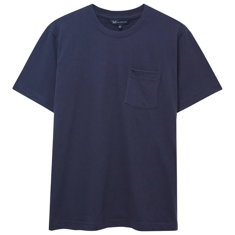 Crew Clothing Co. Mens Pocket TShirt (Navy)