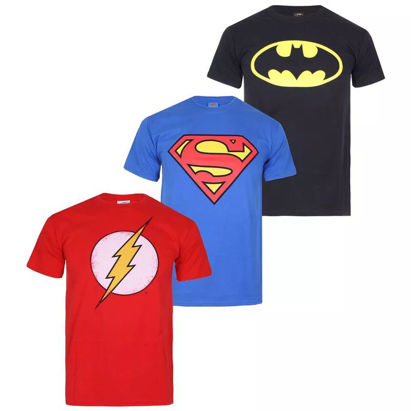 Superhero T-shirt Avengers Marvel Super Heroes Superman Batman Mens Boys T Shirt 