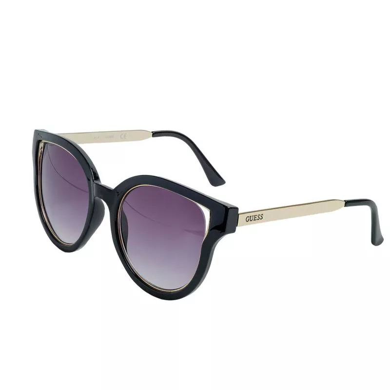 DKNY Womens Wayfarer Sunglasses Black Purple Sportpursuit