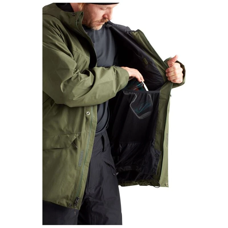 Dakine Mens Barrier Gore Tex 2L Jacket Peat Green Sportpursuit