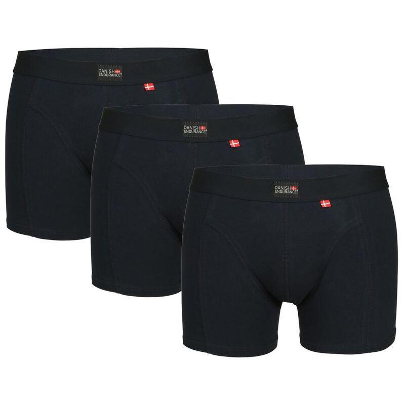 Danish Endurance Mens Underwear 3 Pack Navy Blue
