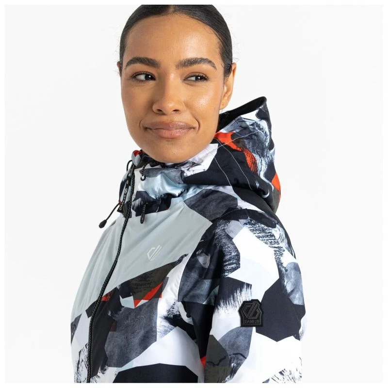 Dare2B Womens Ice Jacket (Lichen Green Abstract/Quiet Blue) Sportpur