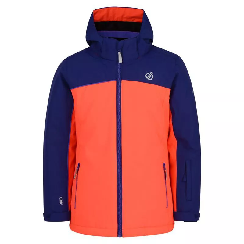 Dare2B Kids Legit Jacket (Fiery Coral/Spectrum Blue) Sportpursuit.co