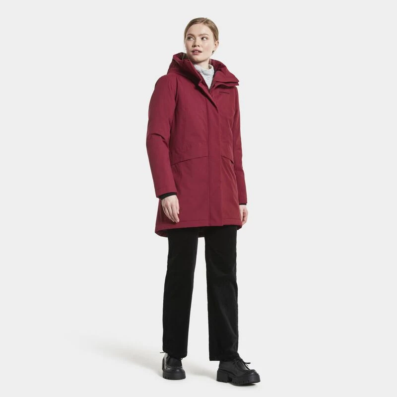 Sportp Parka Insulated | Didriksons Womens (Ruby Cajsa Waterproof Red)