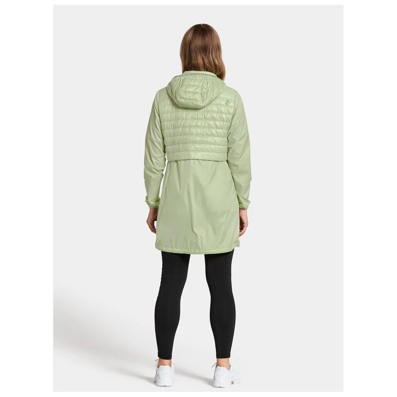Didriksons Womens Isabella Parka Soft Green Sportpursuit