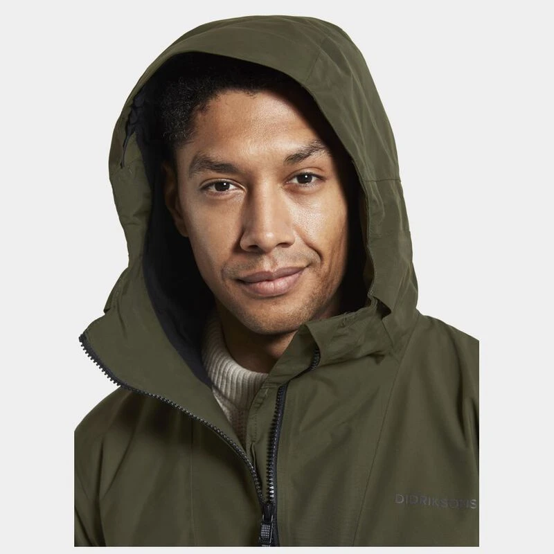 Didriksons Mens Donny Waterproof Jacket Deep Green Sportpursuit