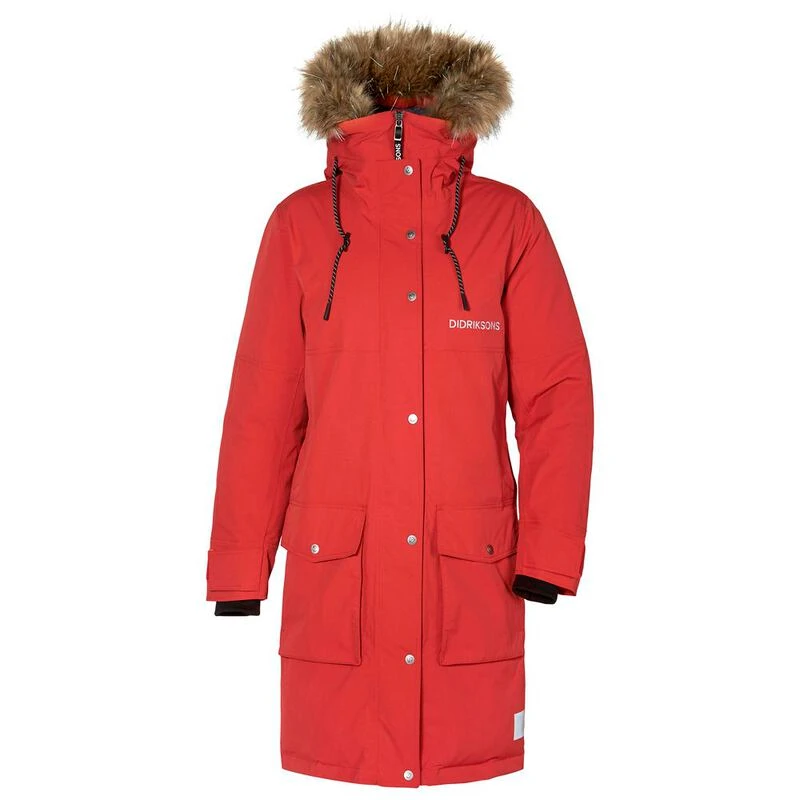 Didriksons Red) Parka (Pomme Calla Womens