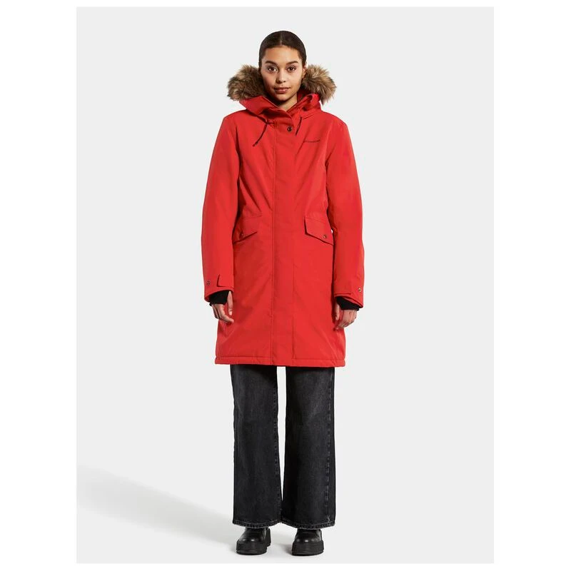 Parka Womens Erika Red) Didriksons (Pomme
