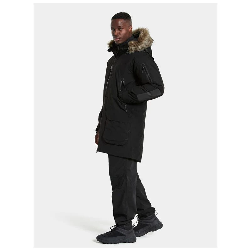 Didriksons Mens Dante Parka Black Sportpursuit