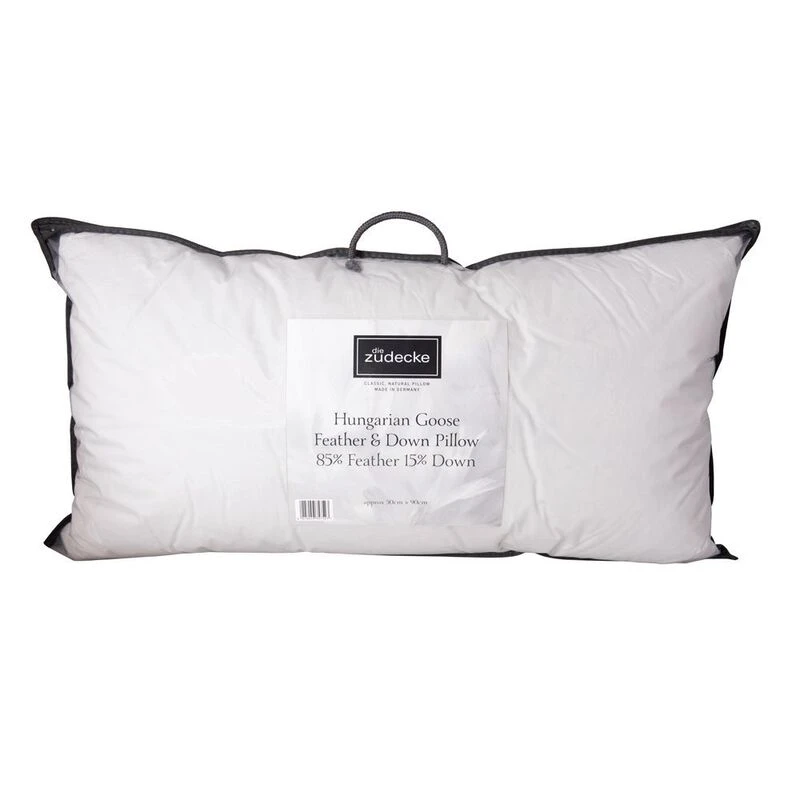 Die Zudecke Hungarian Goose Feather & Down King Pillow (White) Sport